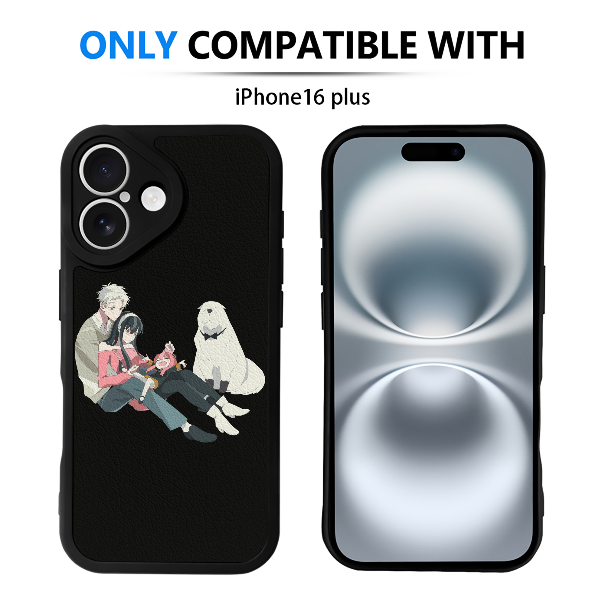 （画像用） SPY×FAMILY间谍家家酒 【iPhone 16シリーズ対応】シリコンスマホケース（レザー調） 材質：シリコン